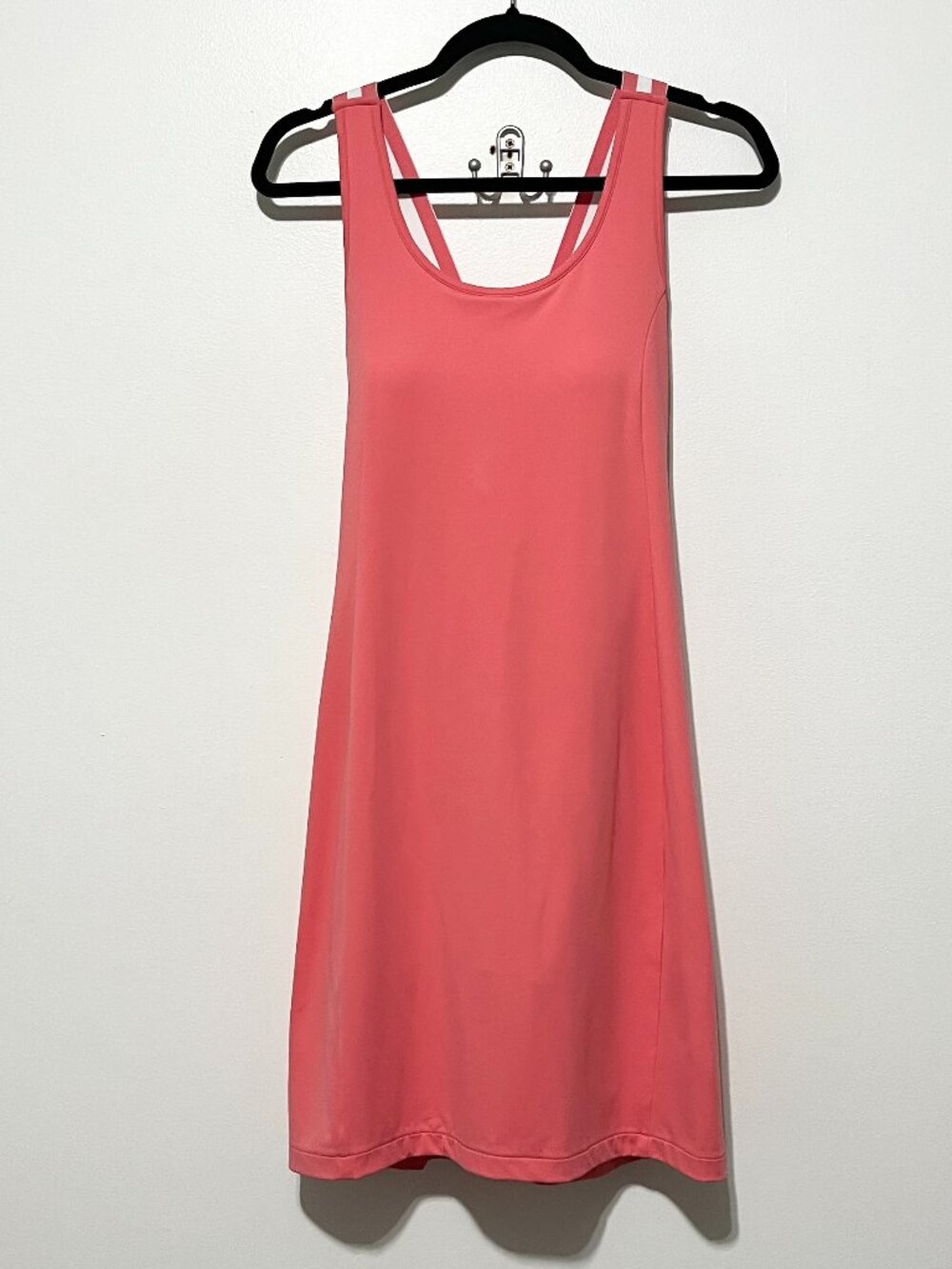 Talbots Womens Performance Interlock Strappy Tennis Dress M Pink Athletic Golf
